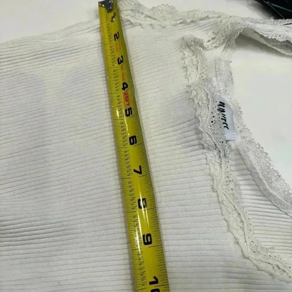 Princess Polly crop top tank white sz 6 - Picture 3 of 5